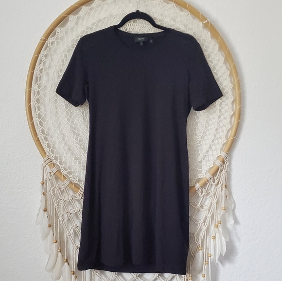 Theory Continuous Tee Dress in Cotton-Modal - Picture 10 of 10